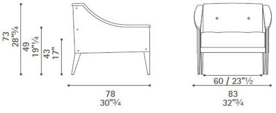 Poltrona Frau Стеганое кожаное кресло La collezione - divani e poltrone sun-id-1485549 - Вид №2
