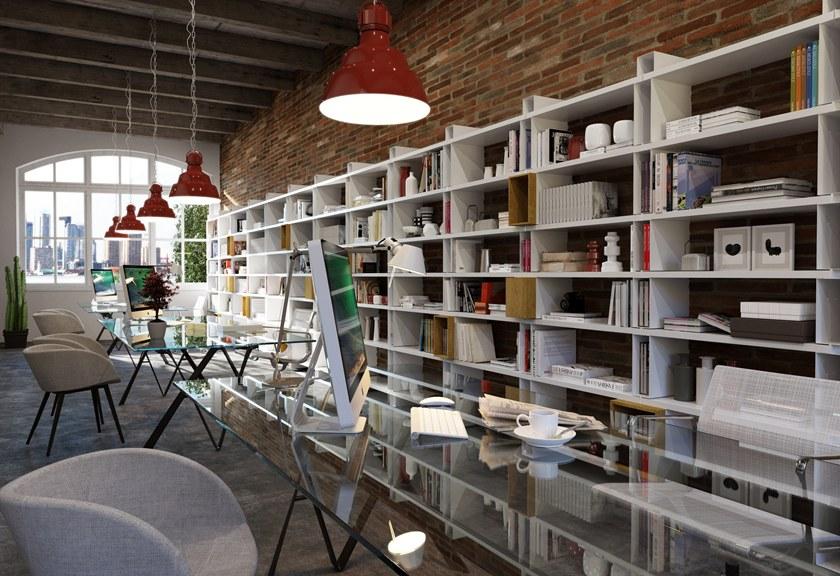 Barel Модульный настенный книжный шкаф из листового металла sun-id-1417009 - Вид №5