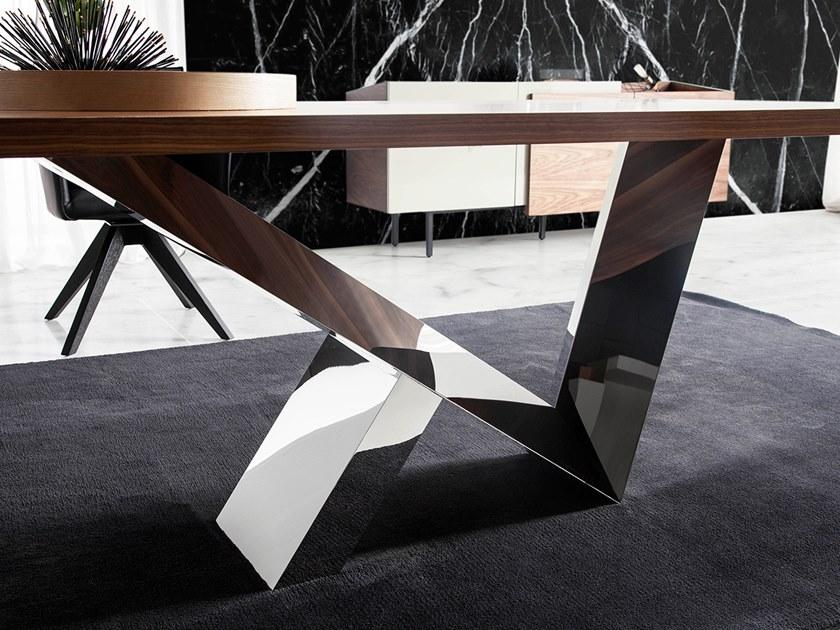 Angel Cerdá Прямоугольный обеденный стол из стали и дерева Nature life 1038.02 Angel Cerda - Вид №3