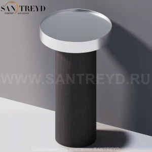 Agape GEMMA Контейнер или опора под небольшой столик под темный дуб ACOM251RW