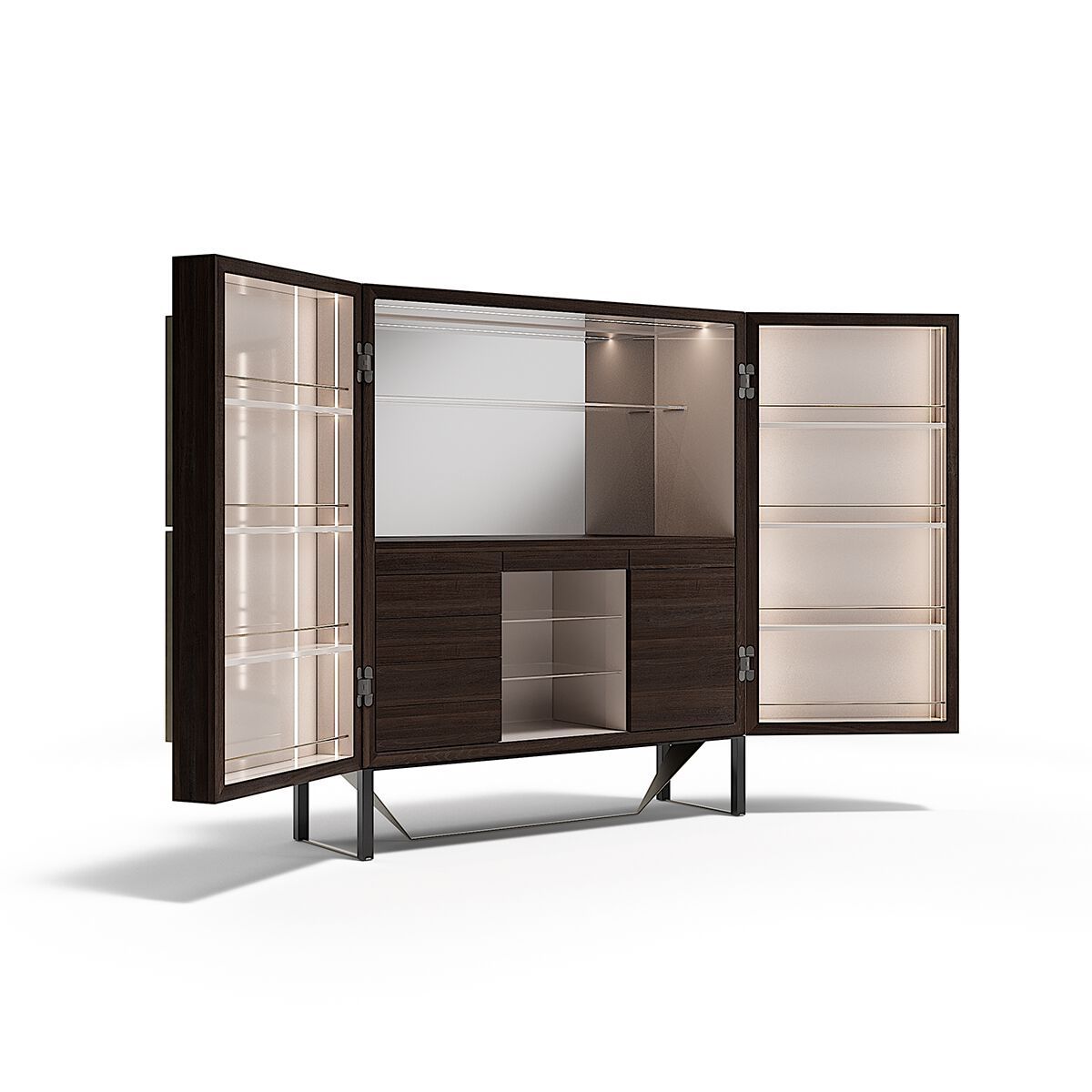 Деревянный барный шкаф со встроенным освещением Capital Collection Prisma ARCH-00056369 - Вид №1