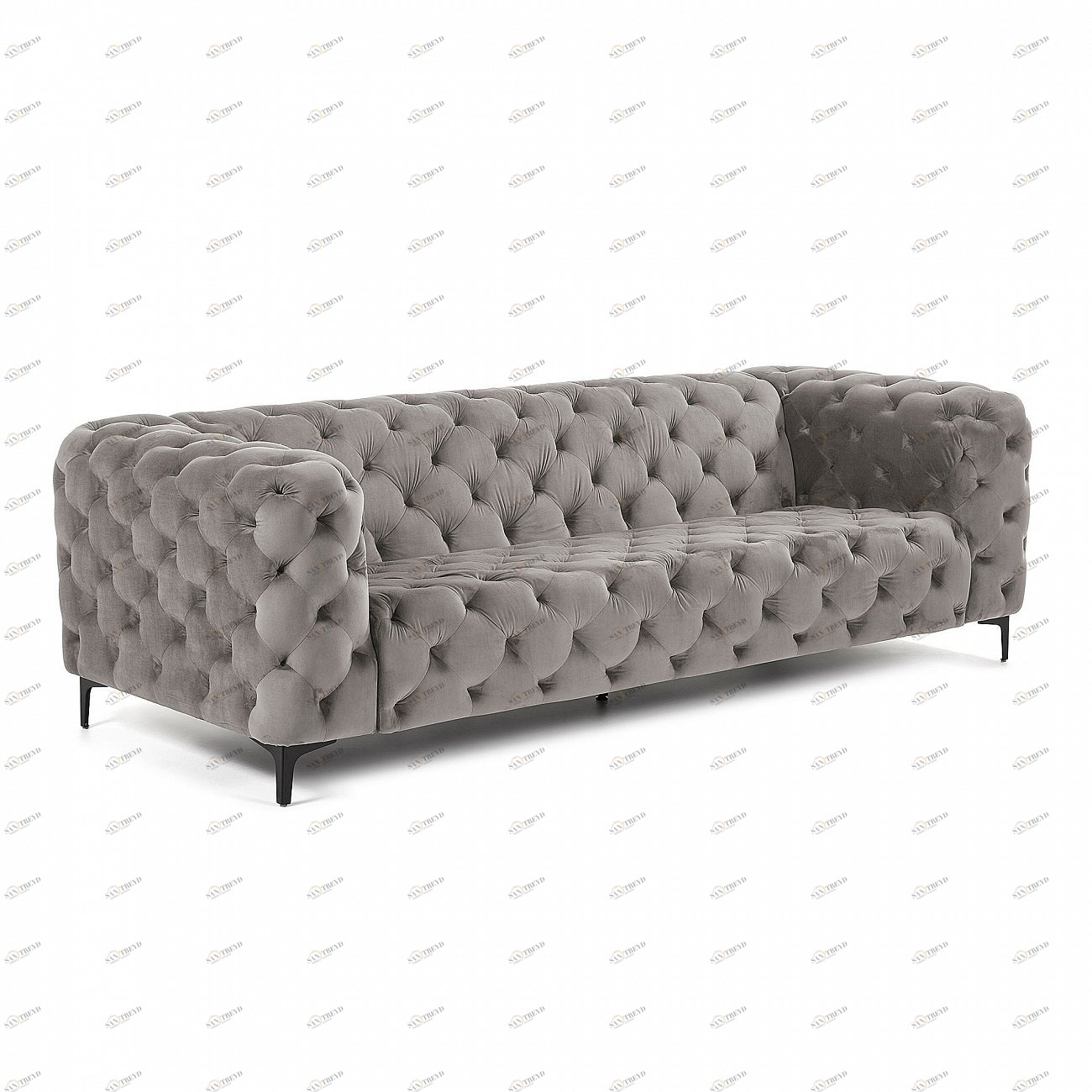 Диван Maisha трехместный серый от La Forma LA FORMA ДИЗАЙНЕРСКИЕ 288905 Серый 