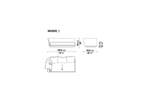 Секционный диван B&B Italia Noonu ARCH-00013428 - Вид №13