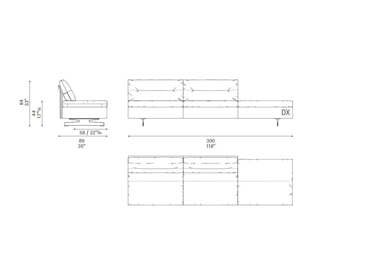 Диван с журнальной стойкой Poltrona Frau коллекция-диваны и кресла ARCH-00101037 - Вид №37