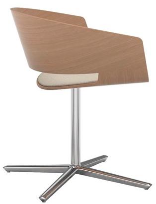 Andreu World Мягкое вращающееся кресло с 4-мя спицами Ronda So0465 - Вид №16