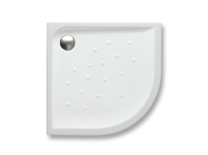 Керамический нескользящий угловой поддон для душа