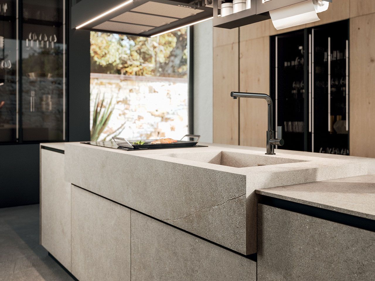 Встроенная кухня с островом Arrital Ak_04 ARCH-00140033 - Вид №1