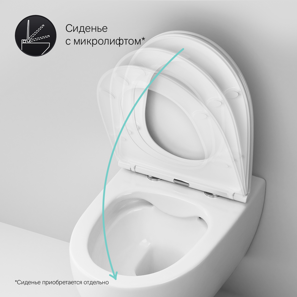 C111700WH подвесной унитаз FlashClean AM.PM Awe - Вид №8