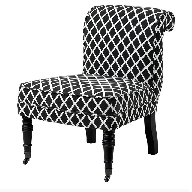 Кресло Berceau от Eichholtz EICHHOLTZ ДИЗАЙНЕРСКИЕ, EICHHOLTZ 062231 Принт;черный;белый  - Вид №1
