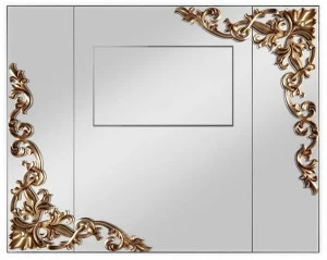 Jetclass Прямоугольное настенное зеркало со встроенными динамиками Spacium Jsp902, jsp902a