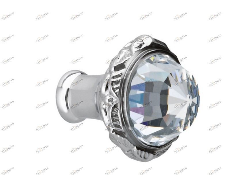 0Z5743.000.50 Ручка корпуса диаметром 27 мм с кристаллами сваровски Яркий хром Mestre 