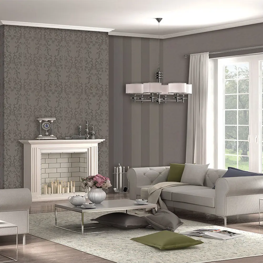 Обои флизелиновые 1.06х10 м полосы цвет коричневый ER 4164-37 Erismann STLM-2081995 - Вид №3