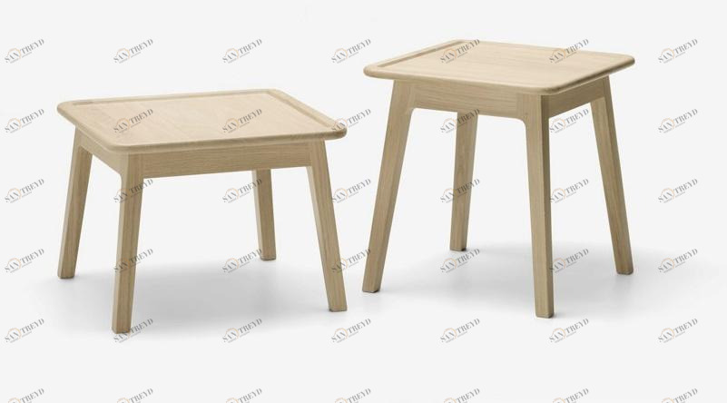 ALKI Квадратный журнальный столик из дуба Laia sun-id-1460768