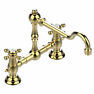 G29-159 Смеситель для кухонной мойки на два отверстия - 200 мм между центрами Thg-paris Charleston Золото