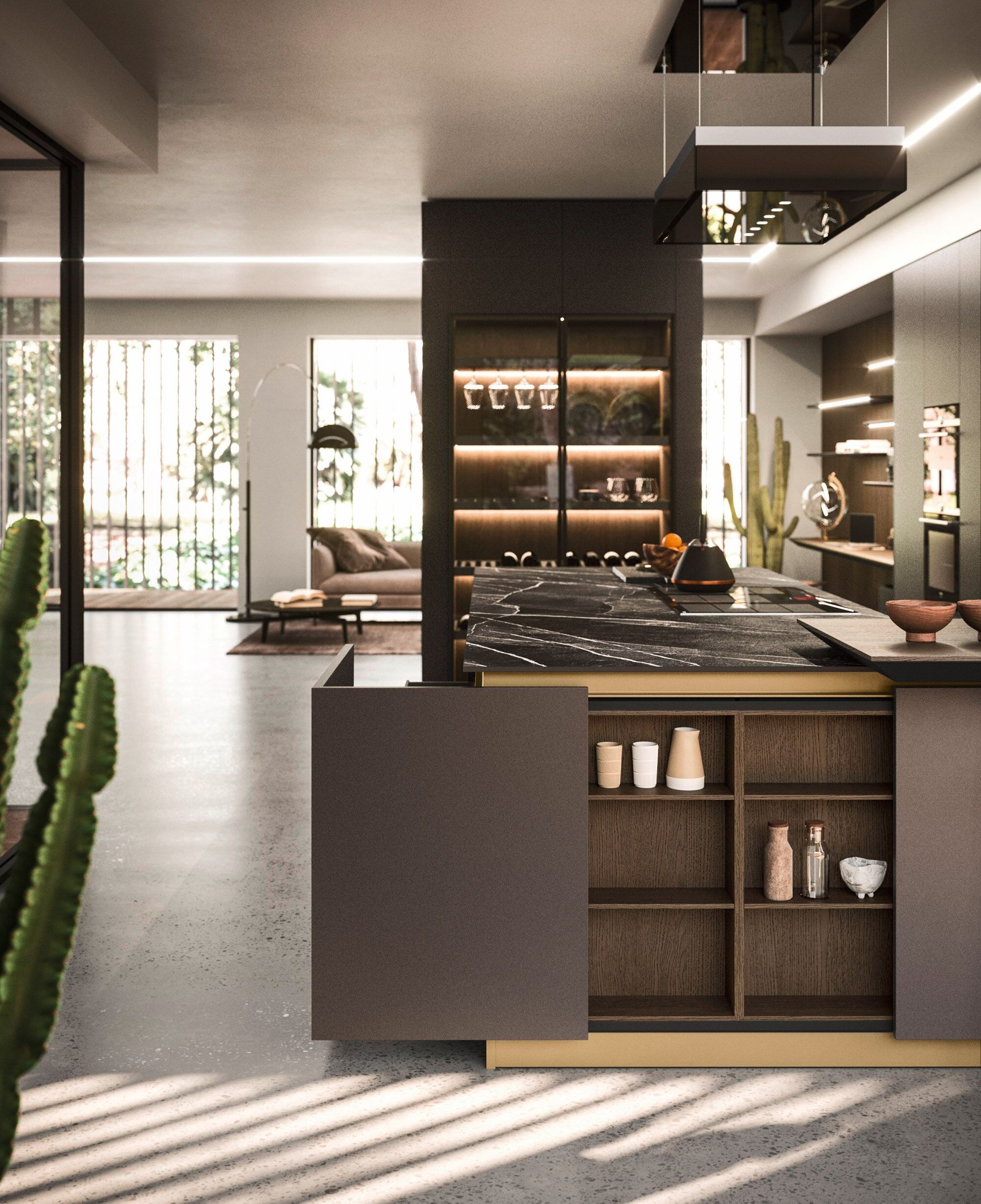 Встроенная кухня с островом Arrital Ak_Project ARCH-00061127 - Вид №3