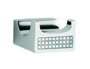 H9000/09DCRС Sanibano Diamond, крючок двойной, цвет хром-кристаллы Swarovski crystall