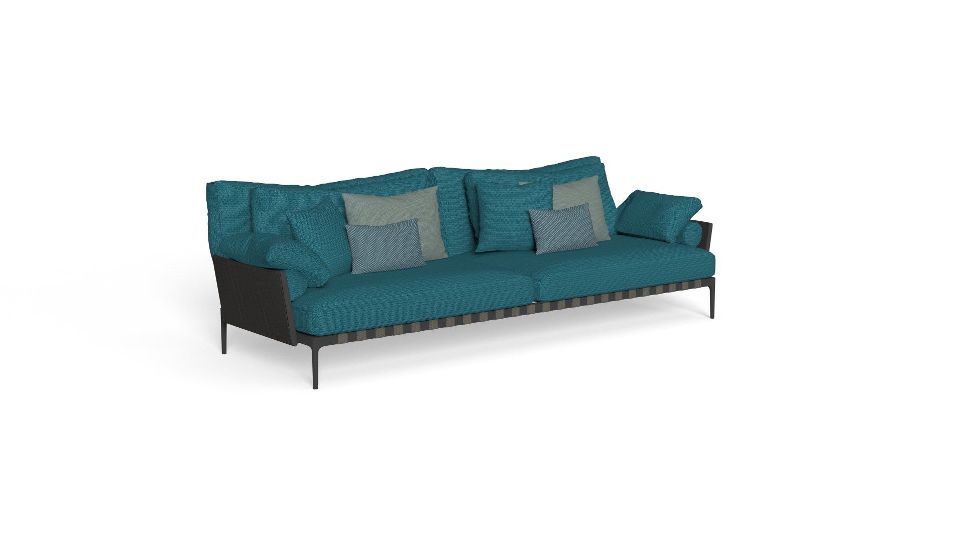 4-местный тканевый съемный садовый диван Talenti Salinas ARCH-00001047 - Вид №6