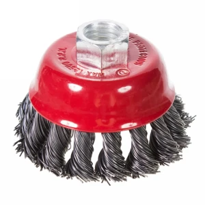 Щетка для УШМ из крученой проволоки Matrix 74620 65 мм