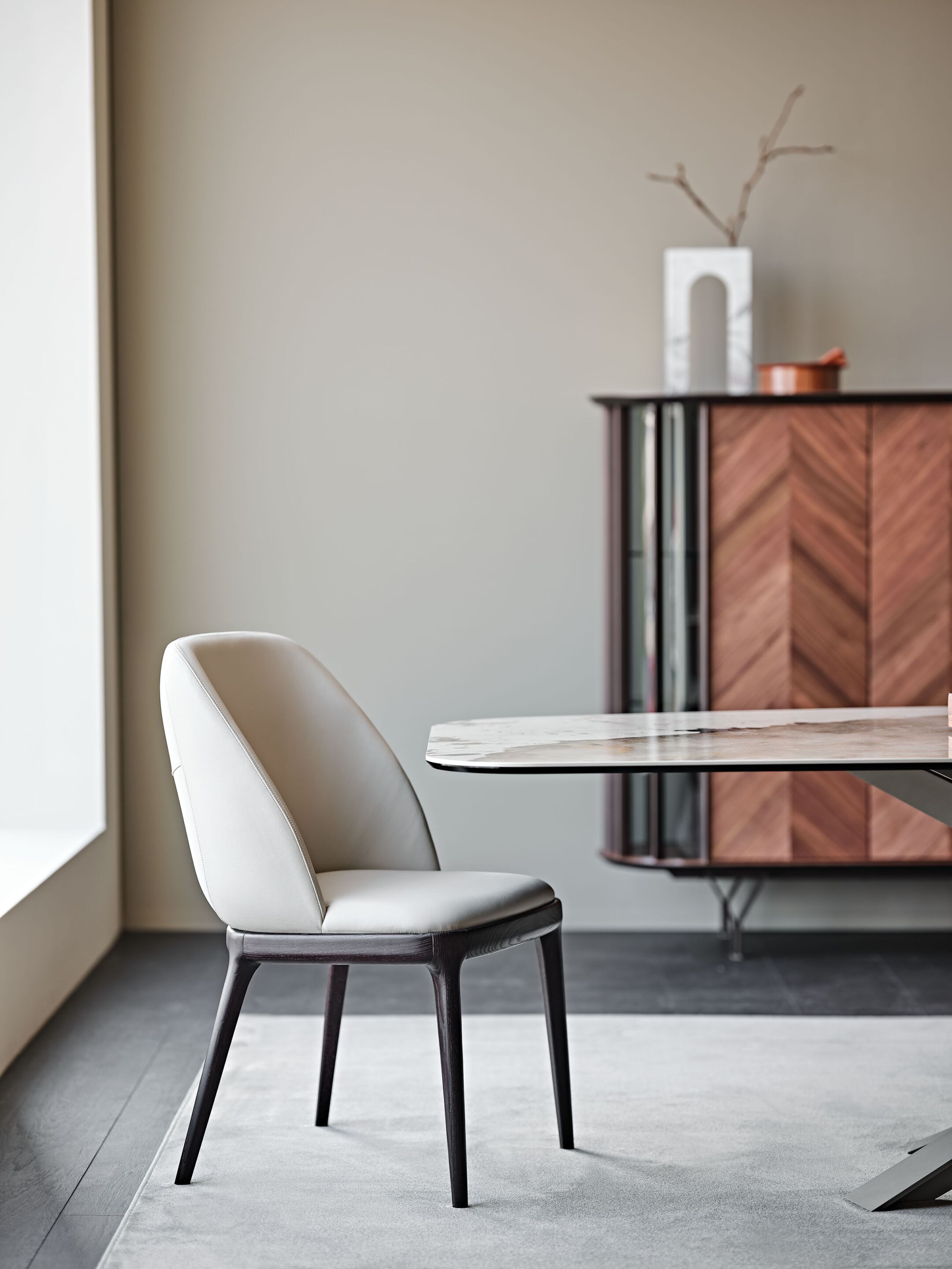 Кожаный мягкий стул Cattelan italia MARIEL ARCH-00127871 - Вид №1