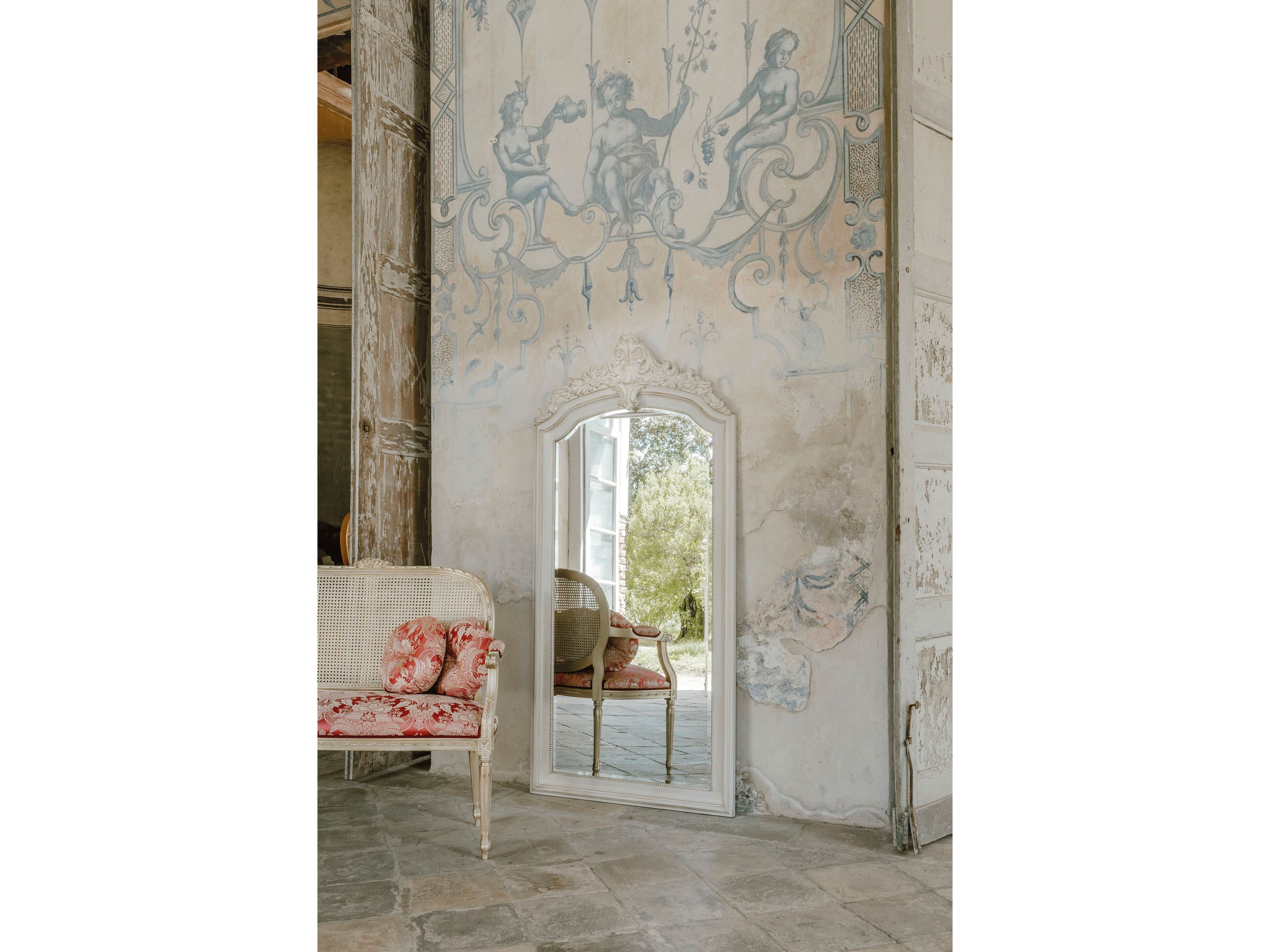 Напольное зеркало из дерева и стекла с рамкой Bellotti Ezio Cromie ARCH-00036596 - Вид №1