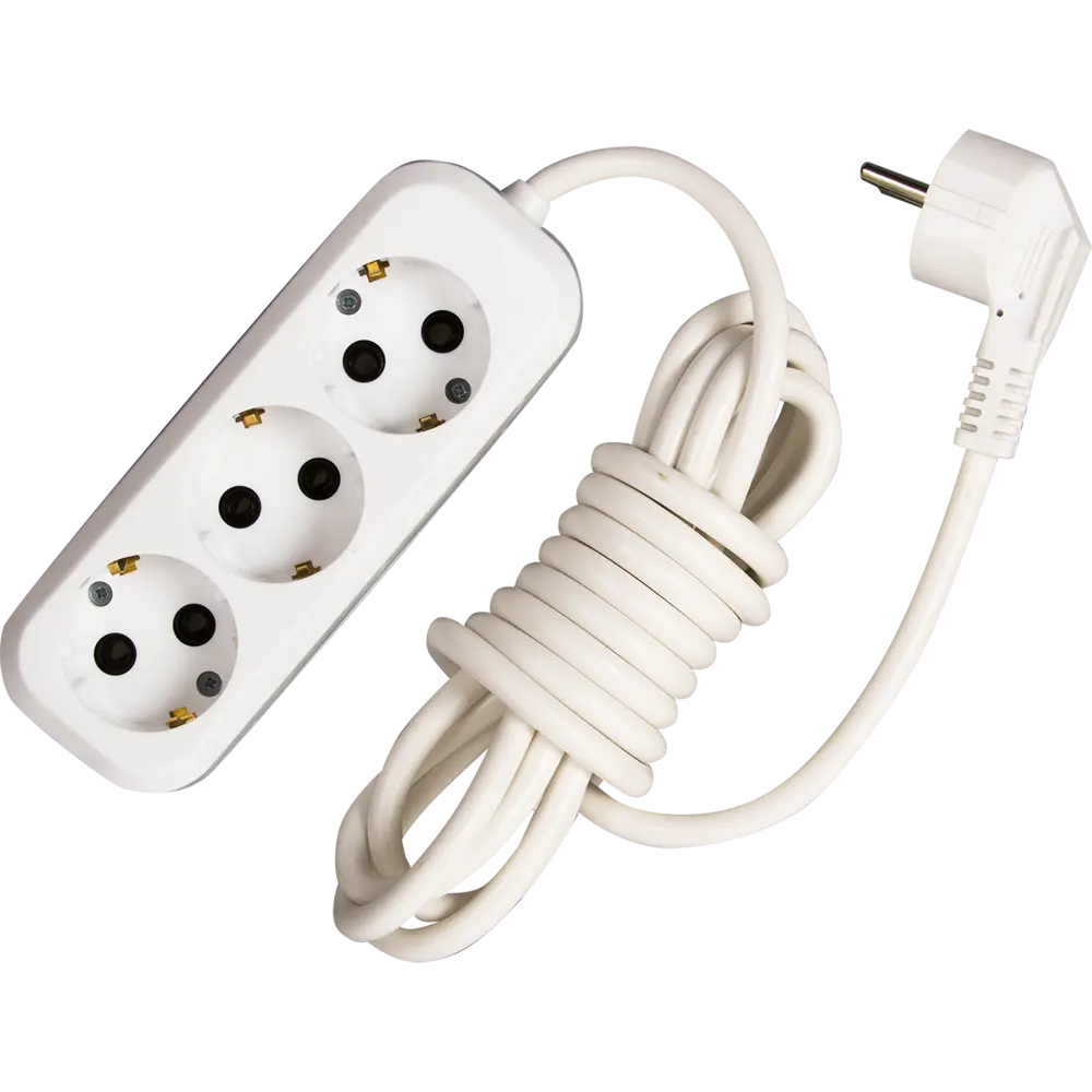 Удлинитель с заземлением Duwi 3 розетки, 3 м STLM-2195964