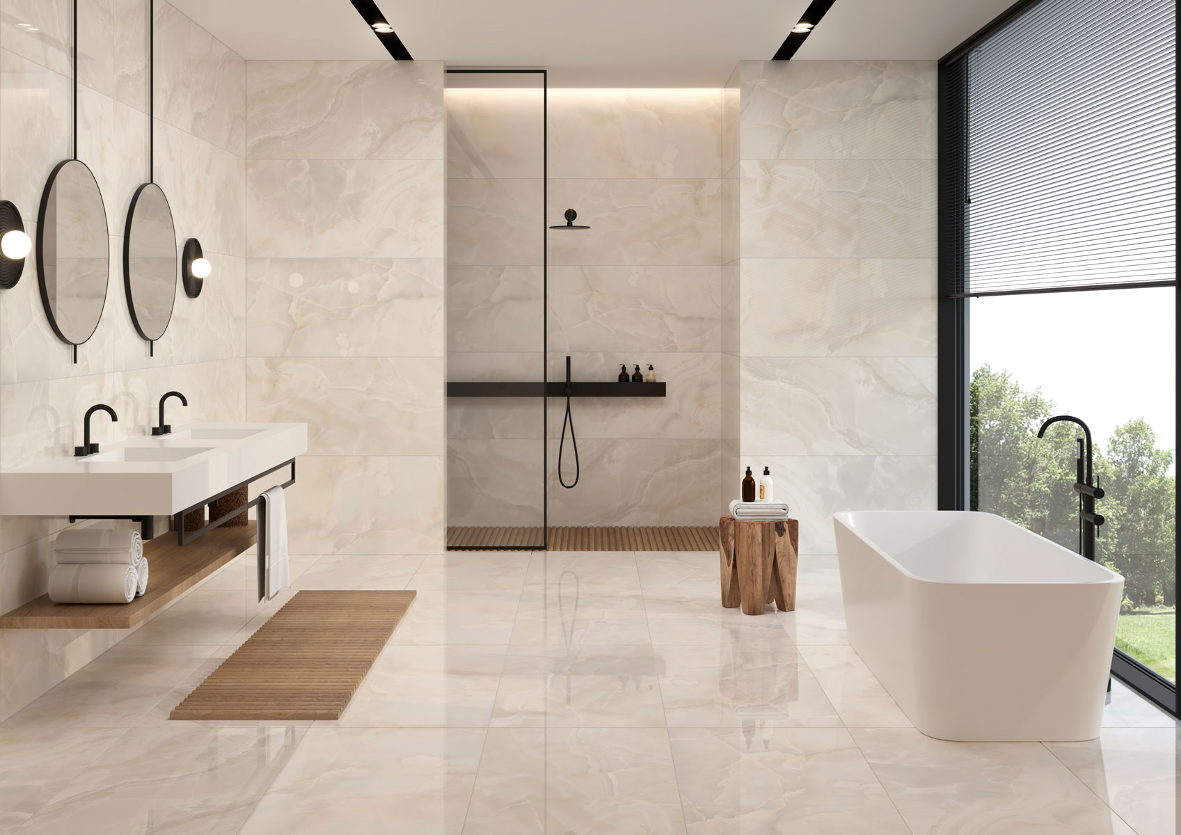 Элегантный керамогранит Palacio – роскошь мрамора в вашем доме STP-ST499 INCOLOR - Вид №3