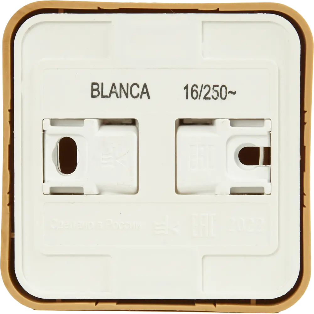 Розетка накладная Schneider Electric Blanca Компакт с заземлением со шторками цвет ясень 86720926 STLM-2182267 SYSTEME ELECTRIC - Вид №3