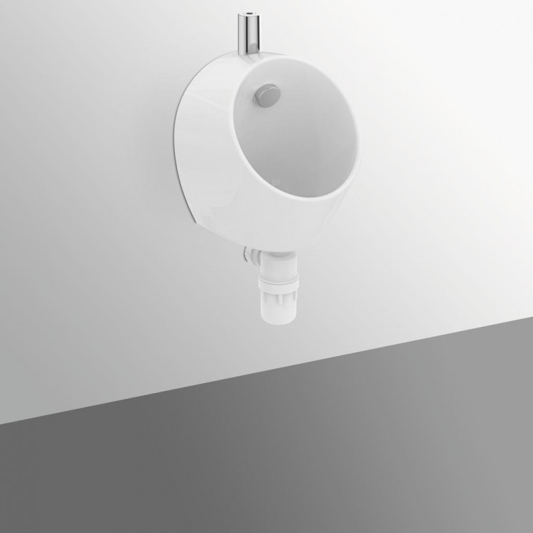 E189301 MINI Писсуар со стандартным смывом, верхняя подводка, с внешним сифоном Ideal Standard SPHERO - Вид №2
