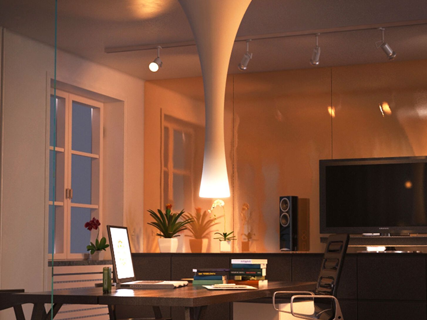 Спандекс затемняемый светодиодный потолочный светильник Concepticon TUBÌ ARCH-00064025