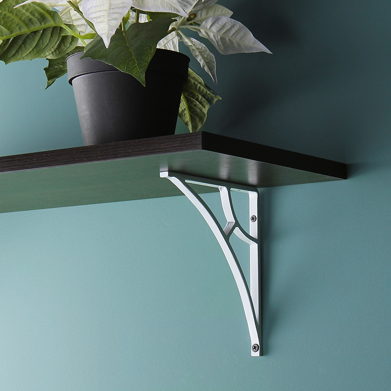 Полка прямоугольная , 800x250x16 мм, дуб венге LJPS0303 Public Steel Россия  - Вид №2