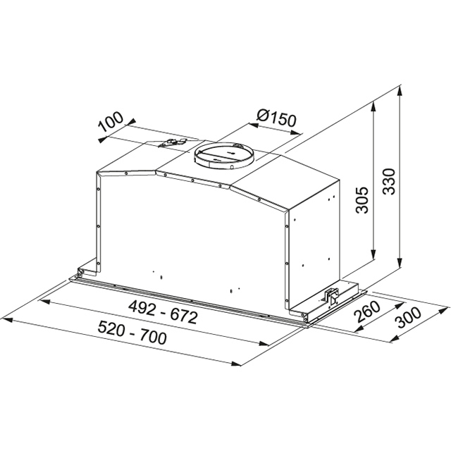 Вытяжка  FBI 737 XS LED Franke Box Plus LED FBI 737 XS LED Нержавеющая сталь  - Вид №1