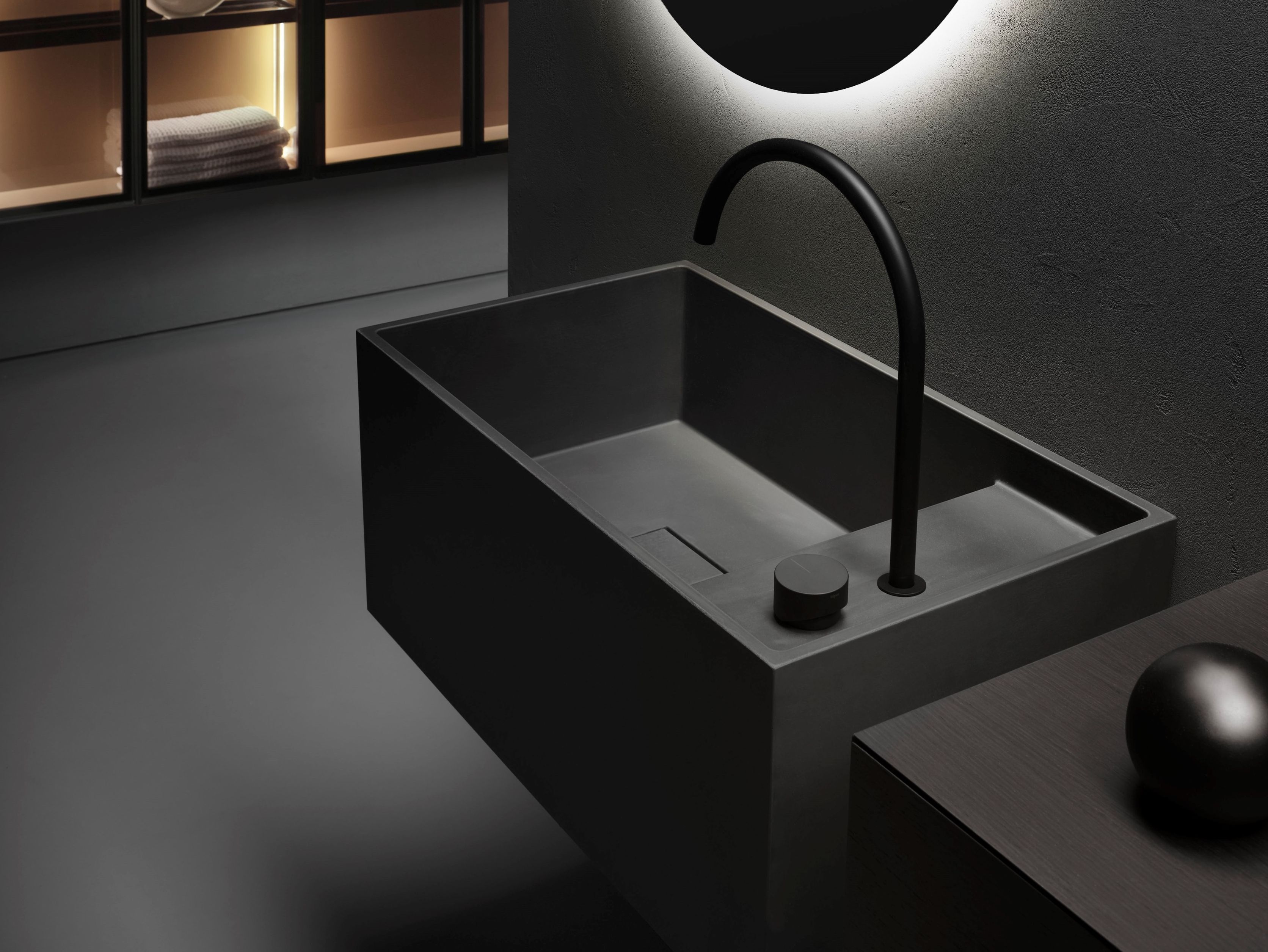 Прямоугольная подвесная раковина из Цементаbasic® Falper Minimum ARCH-00028619