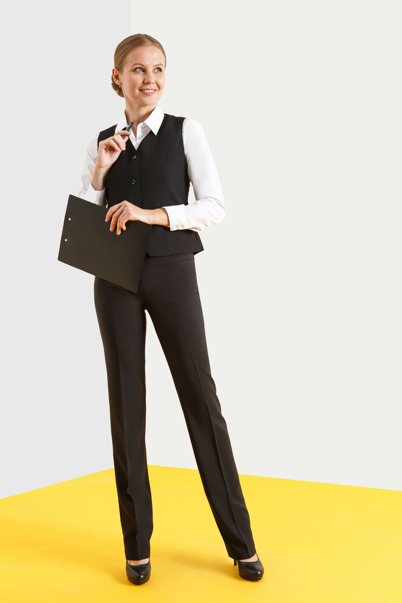 62873 Жилет  женский BLACK El-Risto  Одежда для официантов  размер 46  - Вид №4