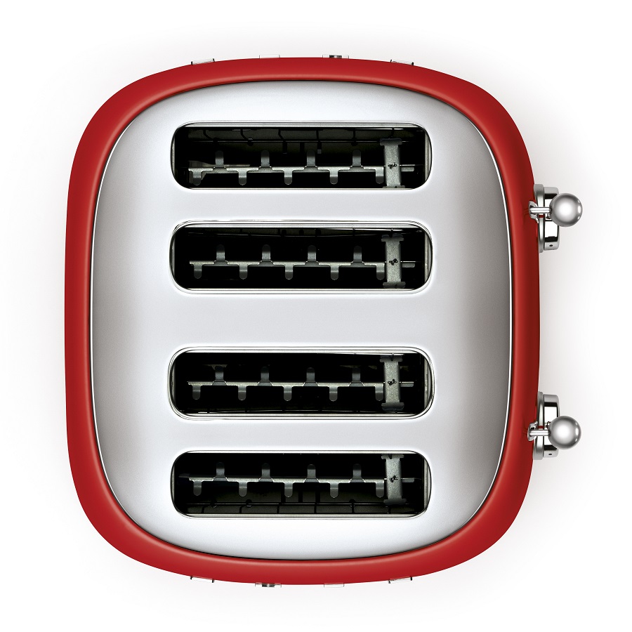 Тостер Smeg на 4 ломтика, красный TSF03RDEU - Вид №4