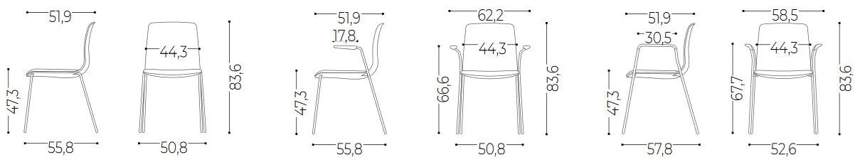 ACTIU Стул для залов ожидания Noom sun-id-1352330 - Вид №10