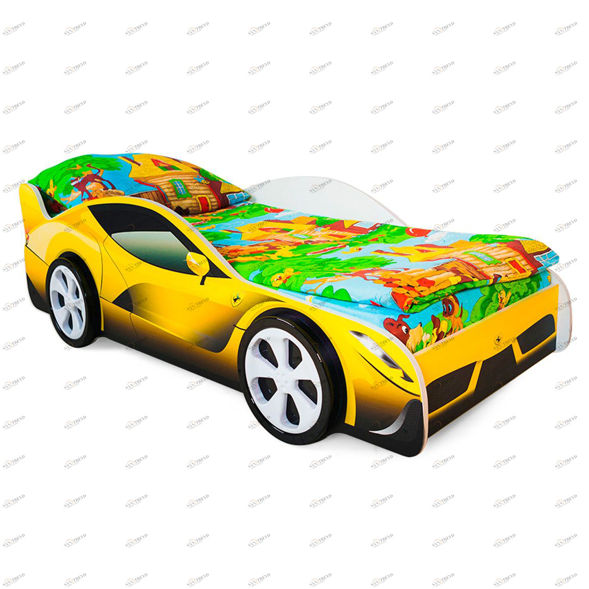 Детская кровать-машина "Феррари" БЕЛЬМАРКО  326756 Желтый Santreyd 