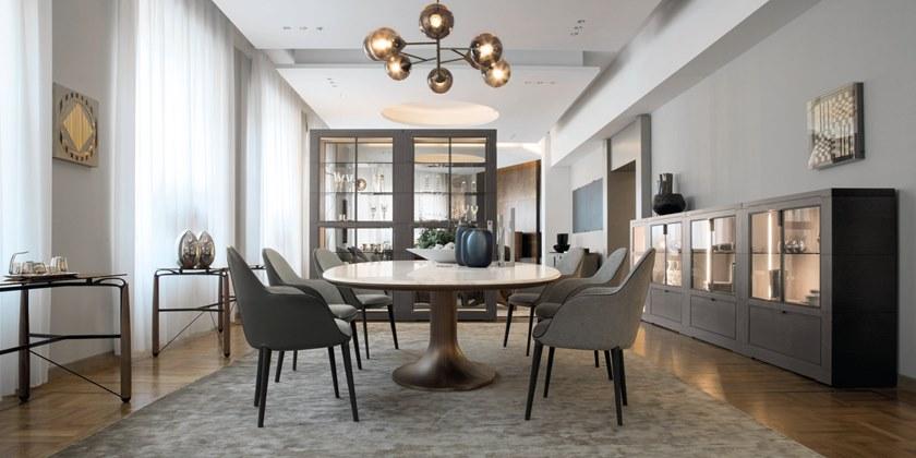 Giorgetti Отдельностоящий модульный книжный шкаф из дерева Oli sun-id-1479889 - Вид №6