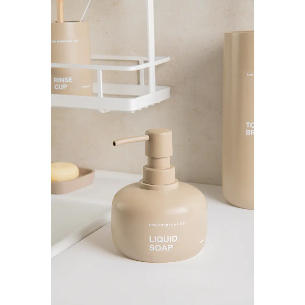 Дозатор для жидкого мыла Vidage Kitba цвет бежевый STLM-2003751 - Вид №1