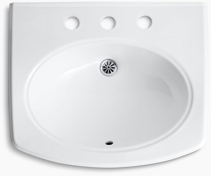 KOHLER Настенная раковина для ванной комнаты Pinoir, 8 шт. K-2035-8-96  - Вид №2