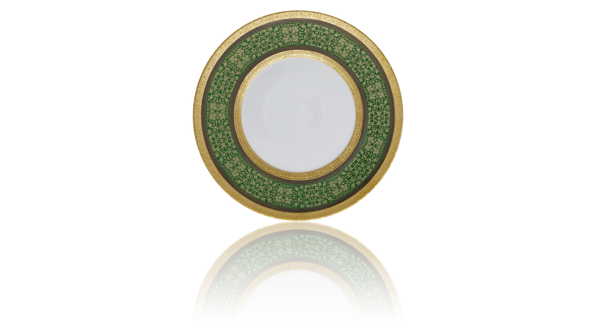 10654823 JL Coquet Сервиз столовый JL Coquet  "Царица" (зеленая) 6/30 Фарфор  - Вид №4