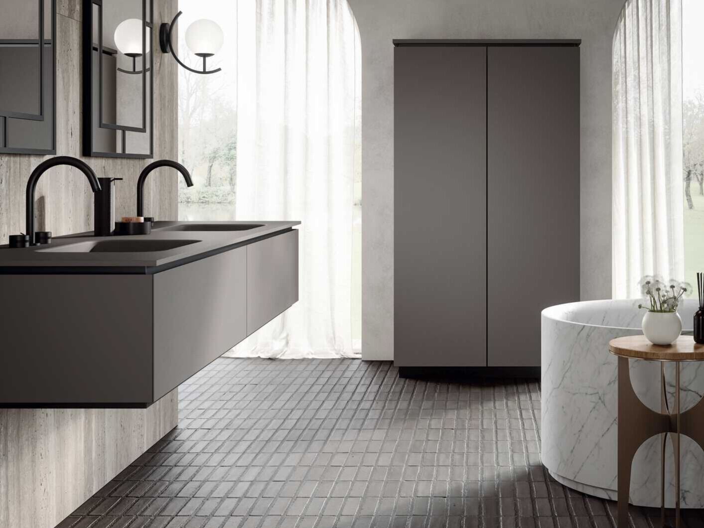 Полная мебель для ванной комнаты OASIS Naos ARCH-00089417 - Вид №1