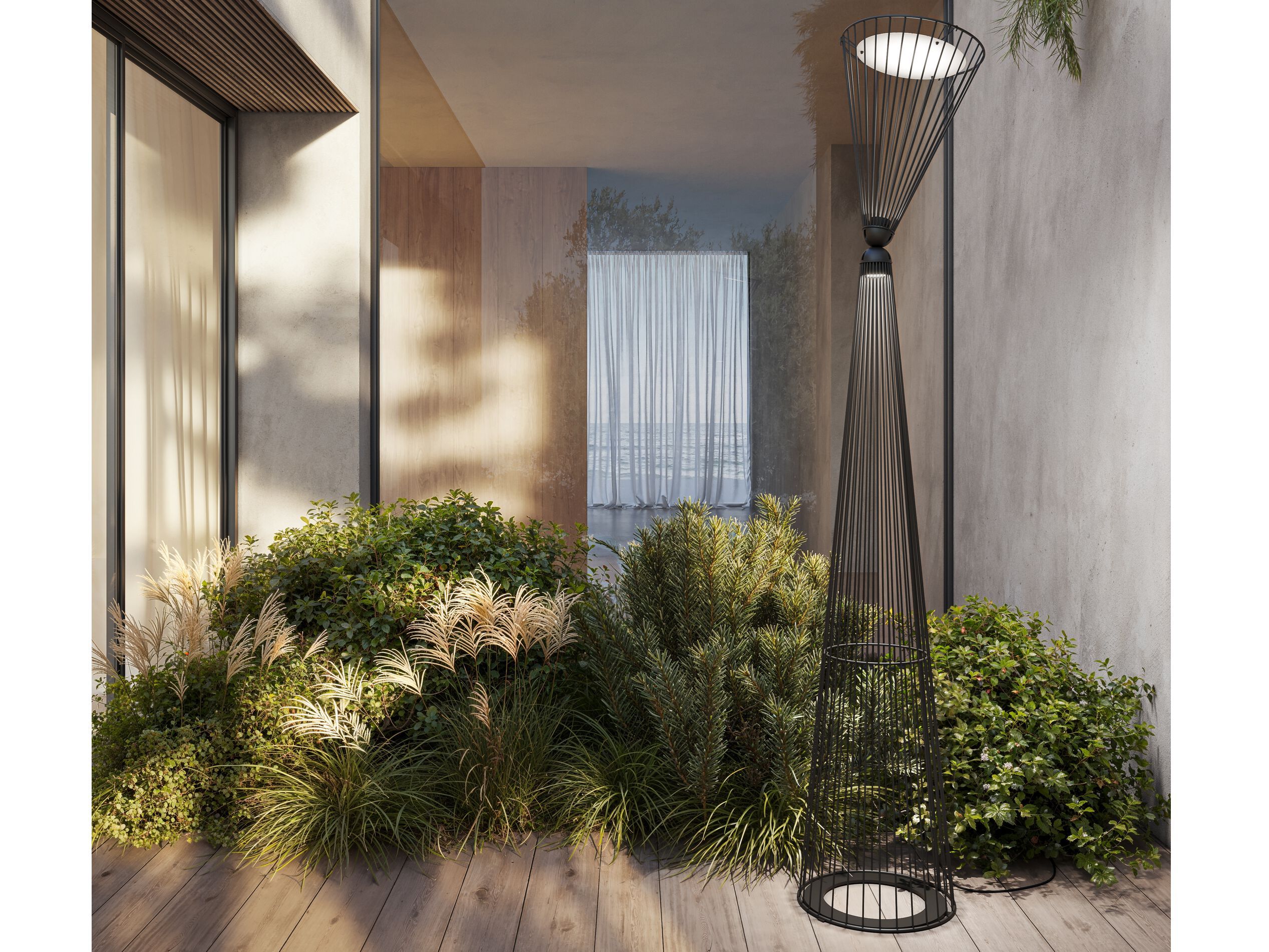 Алюминиевый светодиодный напольный торшер Karman Ikonika ARCH-00085588