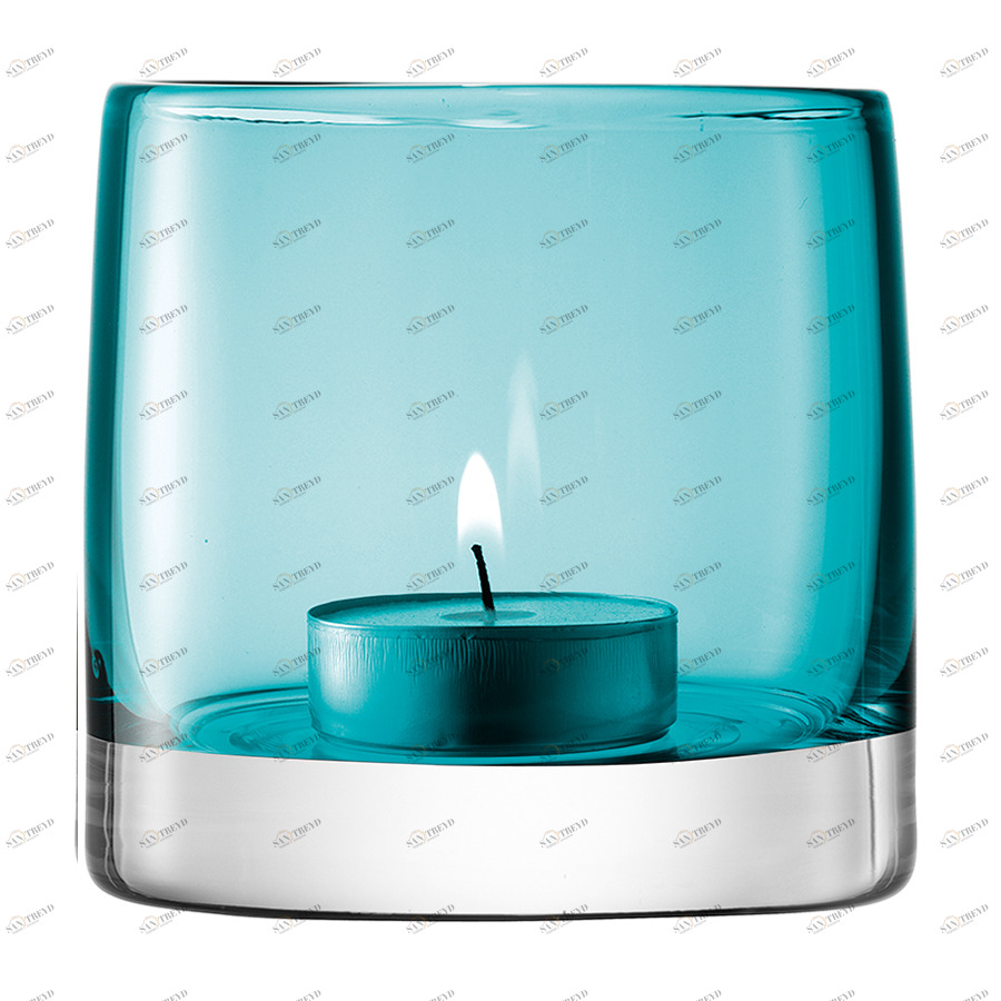 Подсвечник стеклянный бирюзовый Light Colour LSA INTERNATIONAL  253418 Голубой 