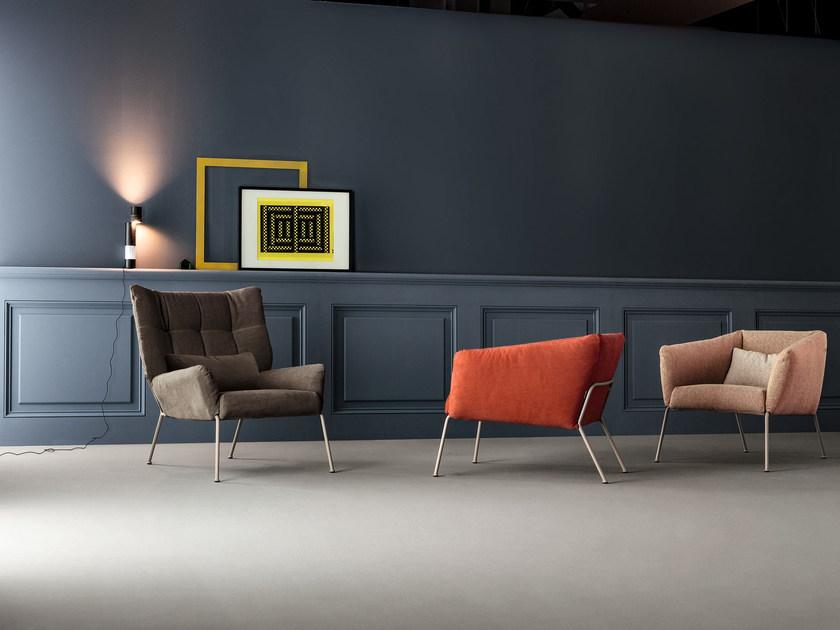 Bonaldo Мягкое кресло со съемным чехлом из ткани Nikos sun-id-1396253 - Вид №1