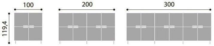 Sinetica Низкая лакированная тумба для офиса с распашными дверцами sun-id-1364731 - Вид №4