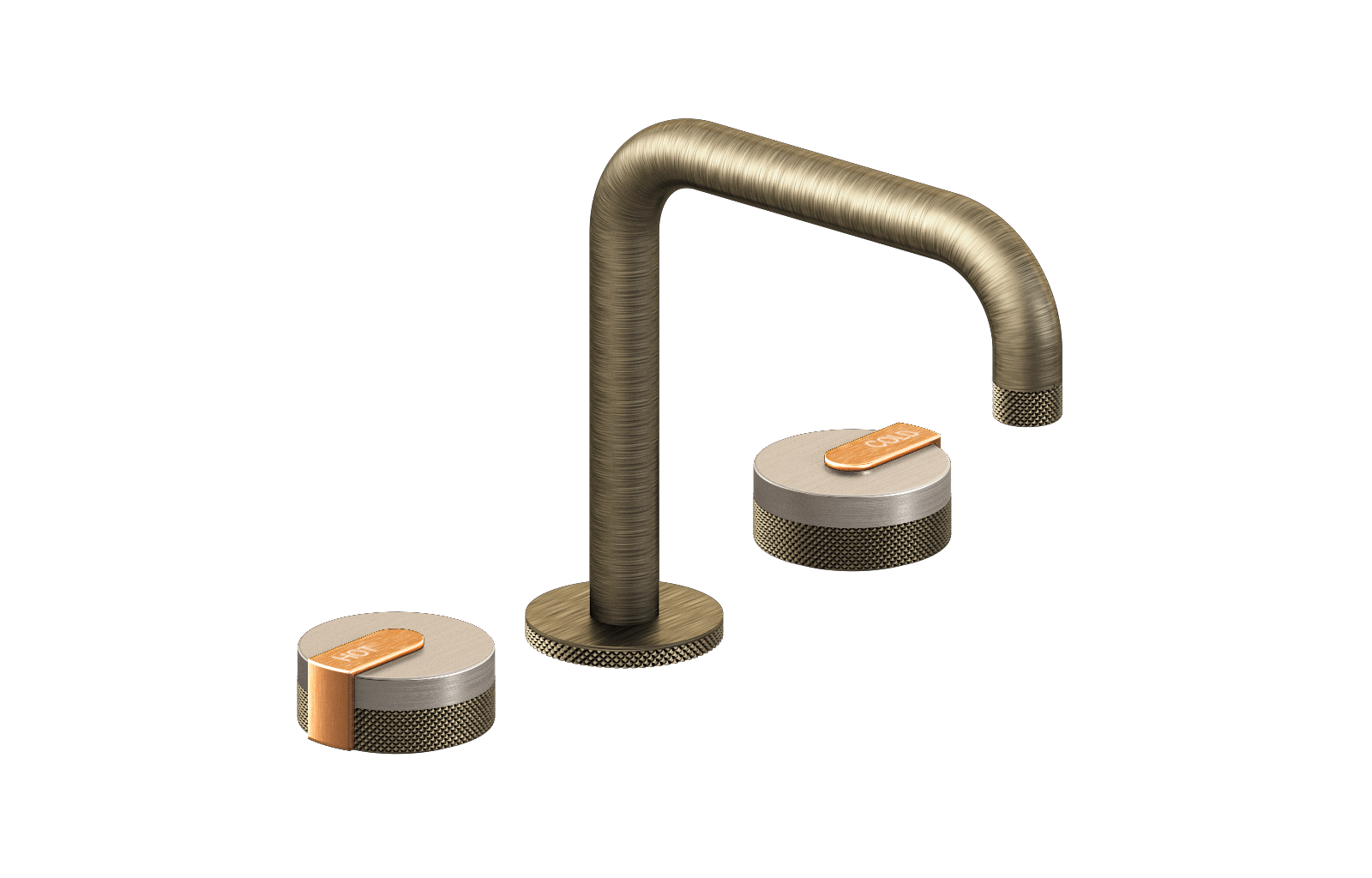 E-11511-R1BNi-L1BRG-VBB Смеситель для умывальника на 3 отвертия GRAFF MOD+