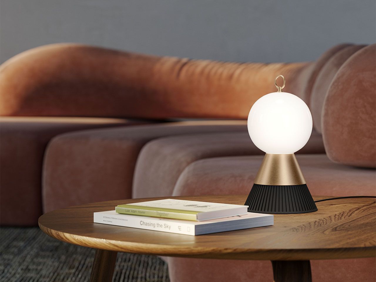 Металлическая светодиодная настольная лампа Masiero Bozu ARCH-00056426