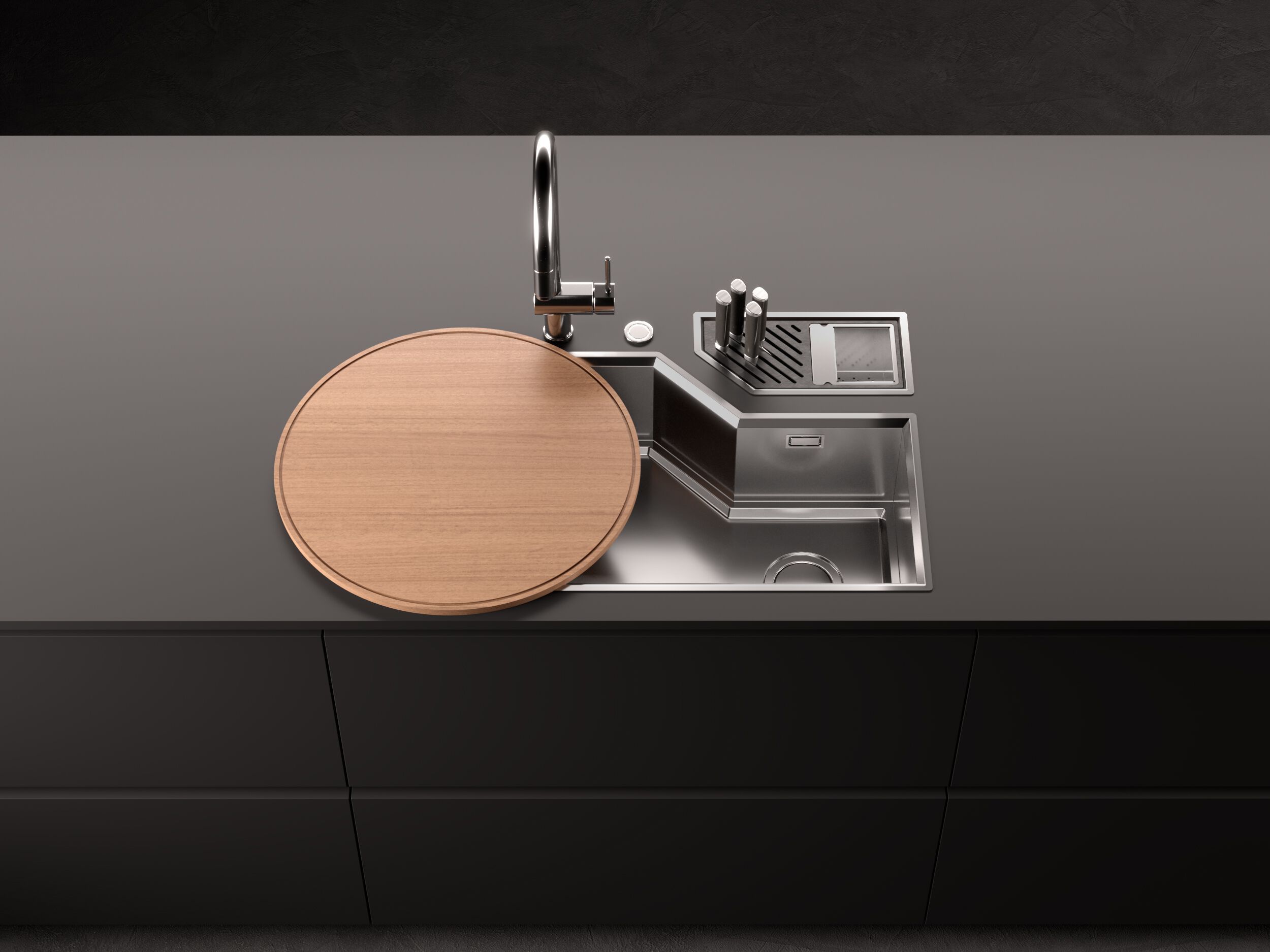 Раковина из нержавеющей стали с подходящим каналом Foster DIADE ARCH-00115732 - Вид №5