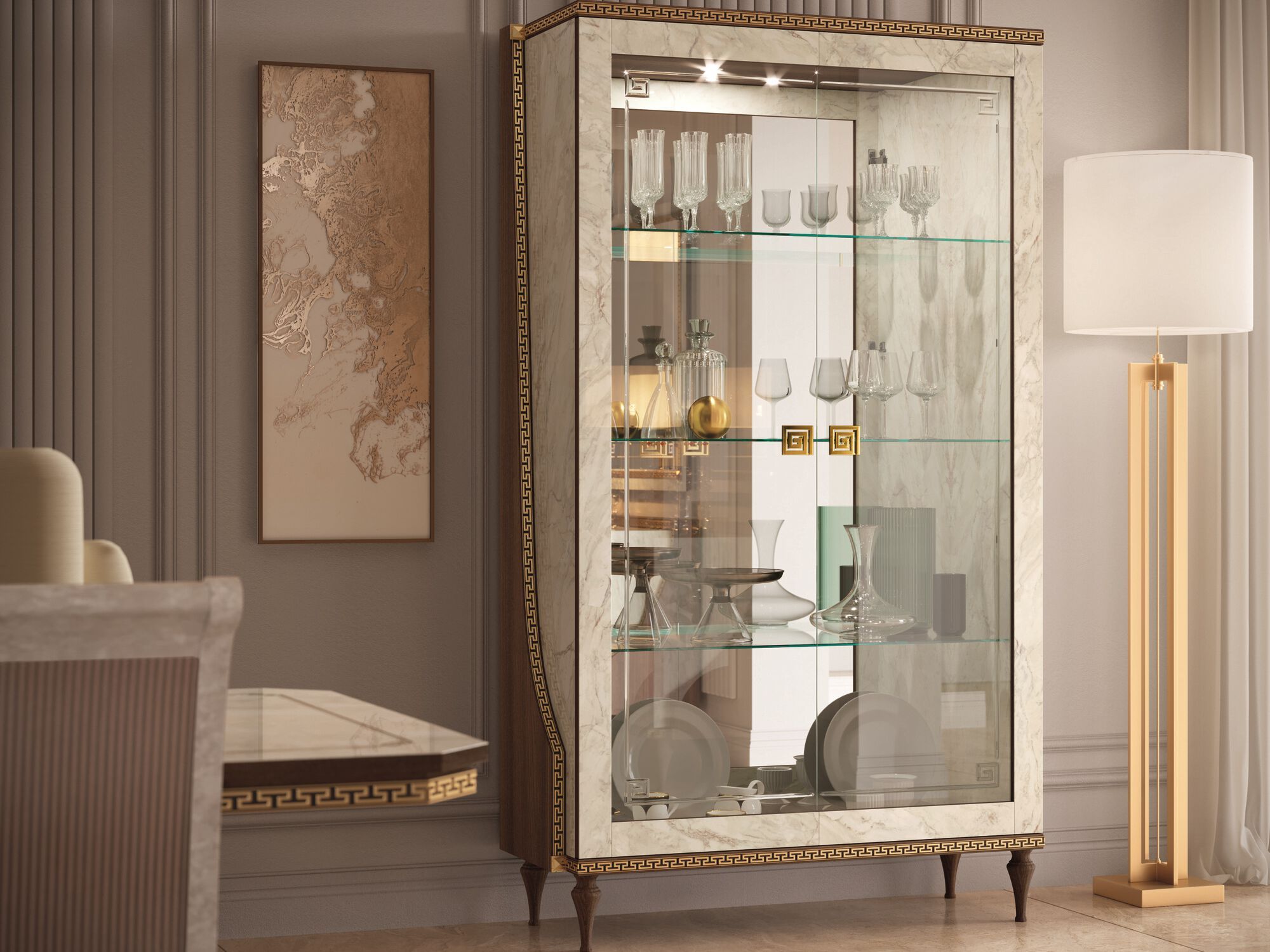 Витрина со встроенным освещением Arredoclassic Romantica ARCH-00113035