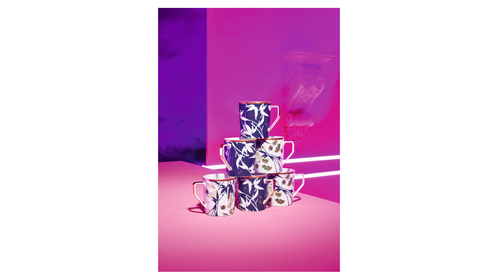 10654604 Rosenthal Кружка Rosenthal Турандот 360мл, фарфор, синяя, золотой кант Фарфор  - Вид №2